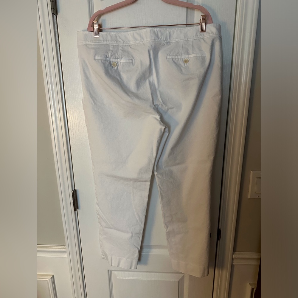 Women’s Talbot Chatham White Pants Sz 18 - Picture 2 of 4